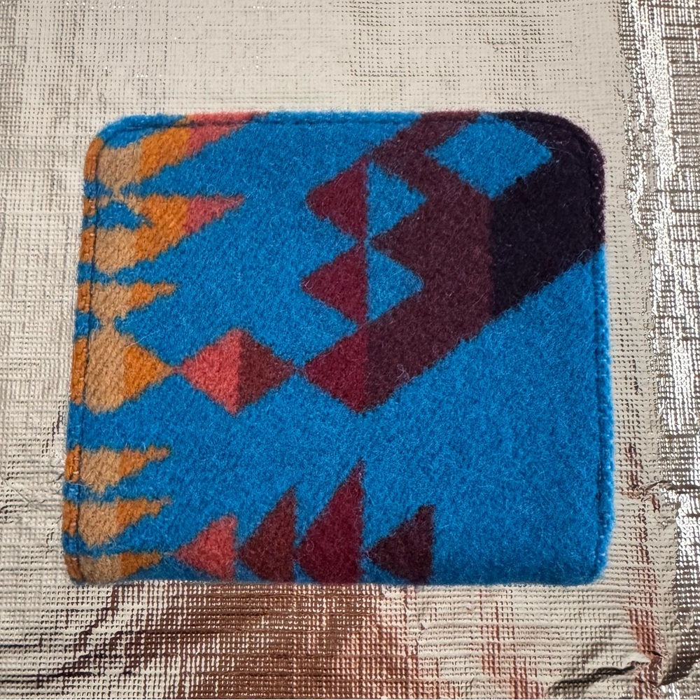 Pendleton Traditional Snap Wallet Wool Aztec Geom… - image 2